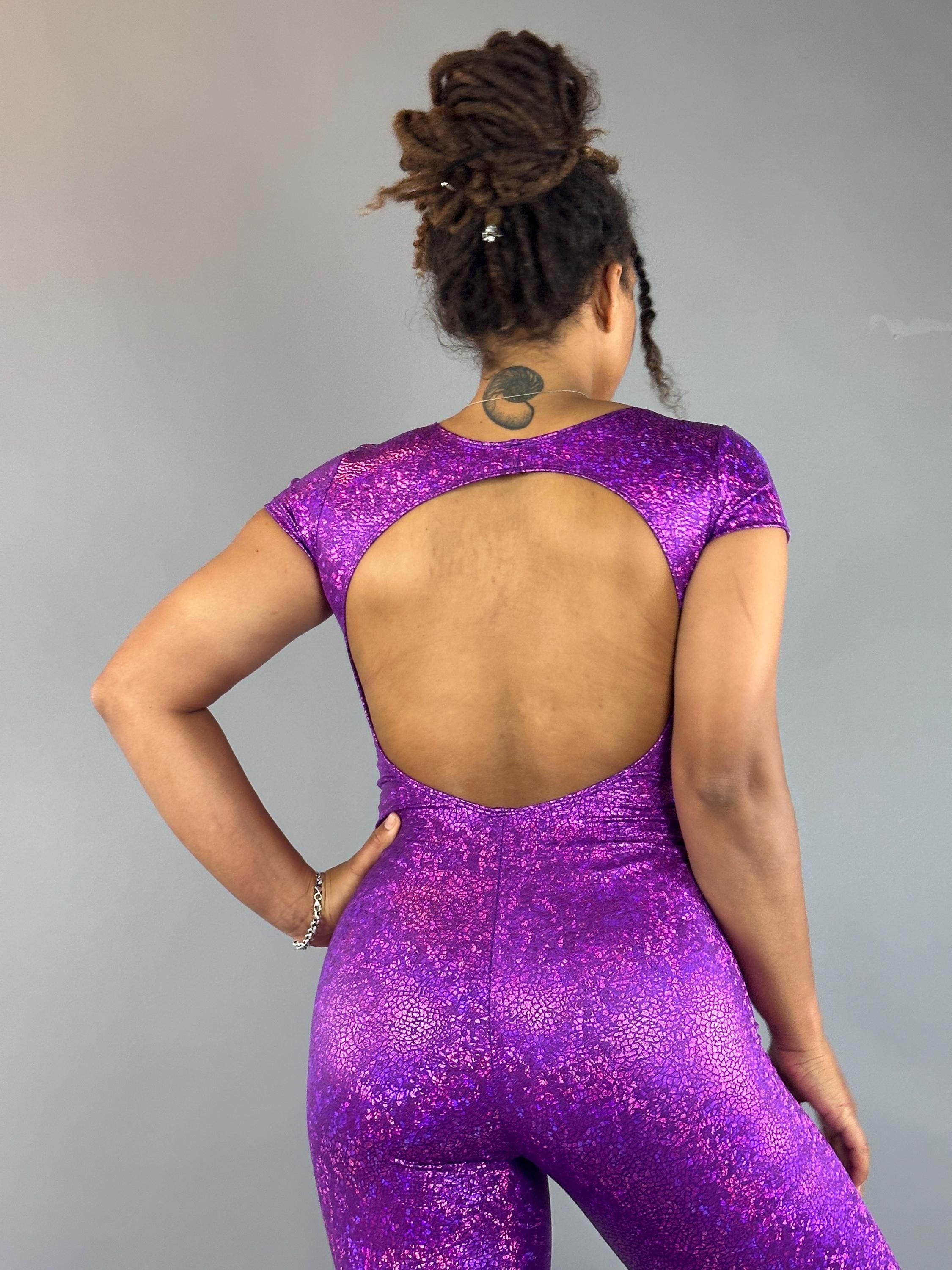 Shiny Spandex Bodysuit: Exotic Dance, Aerialist, Rave, Fairy Costume - Festival &amp; Performance Wear