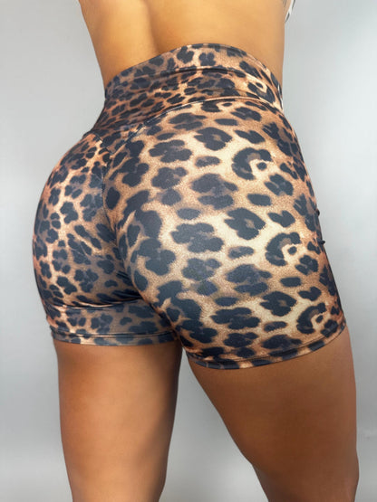 Cheetah Print Shorts, High Waisted Shorts, Animal Print Activewear, Yoga Shorts Women, Pole Dance Outfit, Leopard Print Shorts, Biker Shorts
