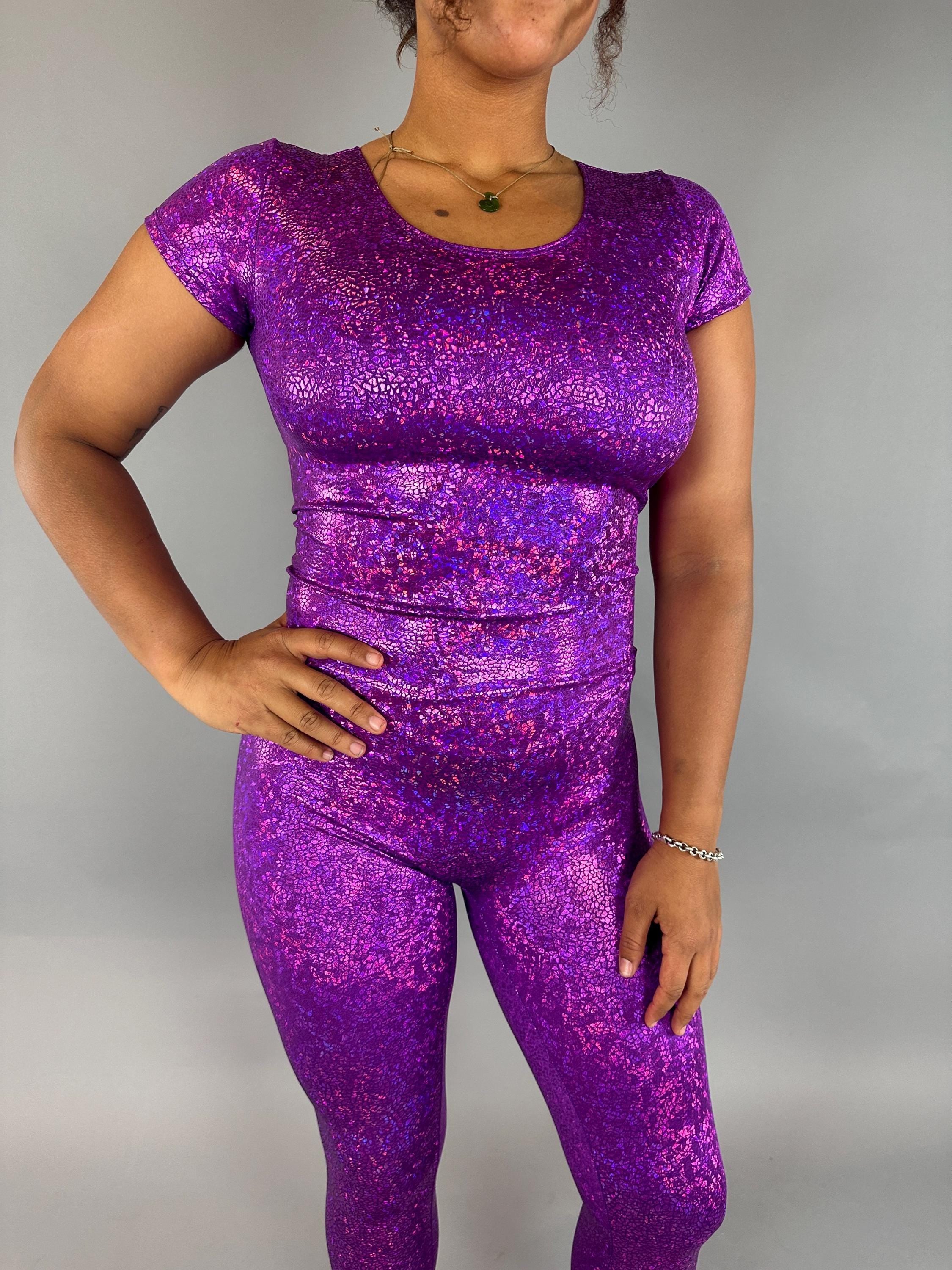 Shiny Spandex Bodysuit: Exotic Dance, Aerialist, Rave, Fairy Costume - Festival &amp; Performance Wear