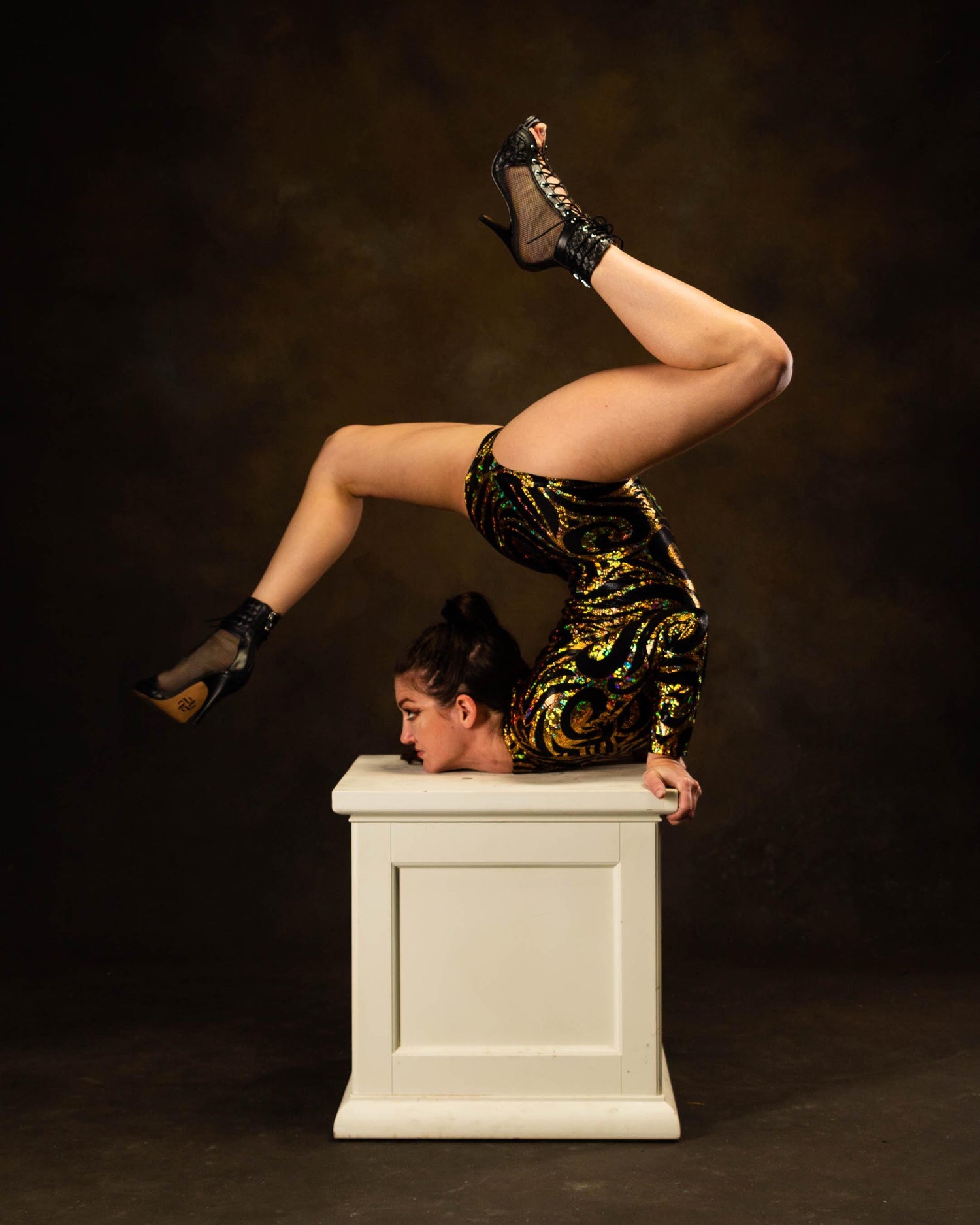 Elegant Spandex Leotard: Gymnastic Costume, Exotic Dance Wear, Circus Performer Outfit, Festival Fashion