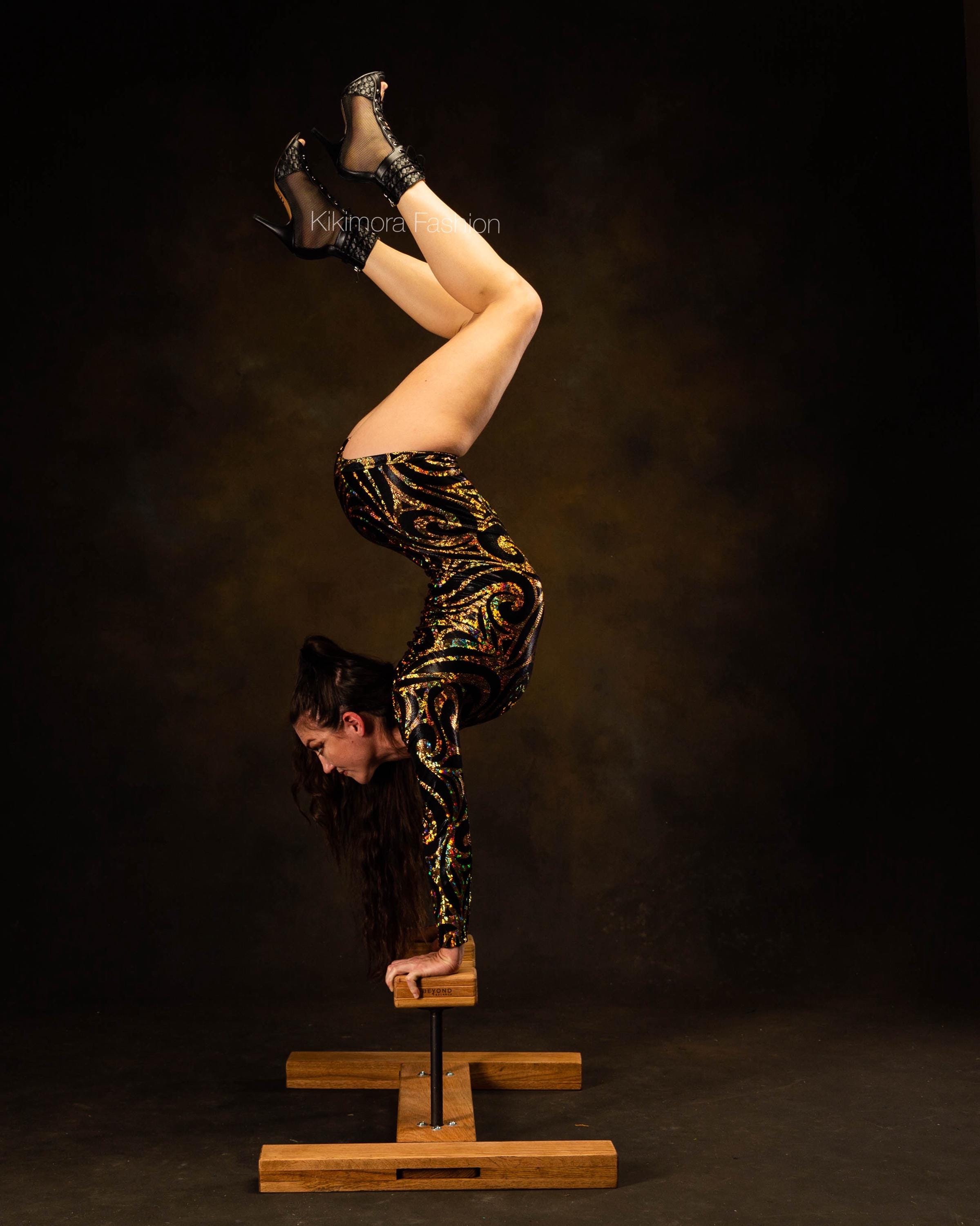 Elegant Spandex Leotard: Gymnastic Costume, Exotic Dance Wear, Circus Performer Outfit, Festival Fashion