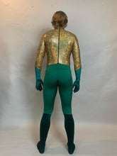Green custom spandex Bodysuit: Halloween Jumpsuit, Dance Costume