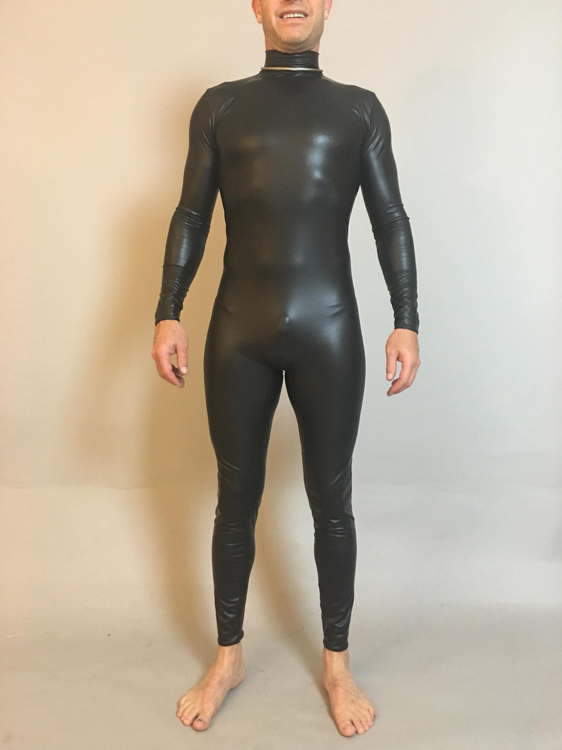 Black jumpsuit for man. Costume for circus performers, dancers, festivals, cosplay.