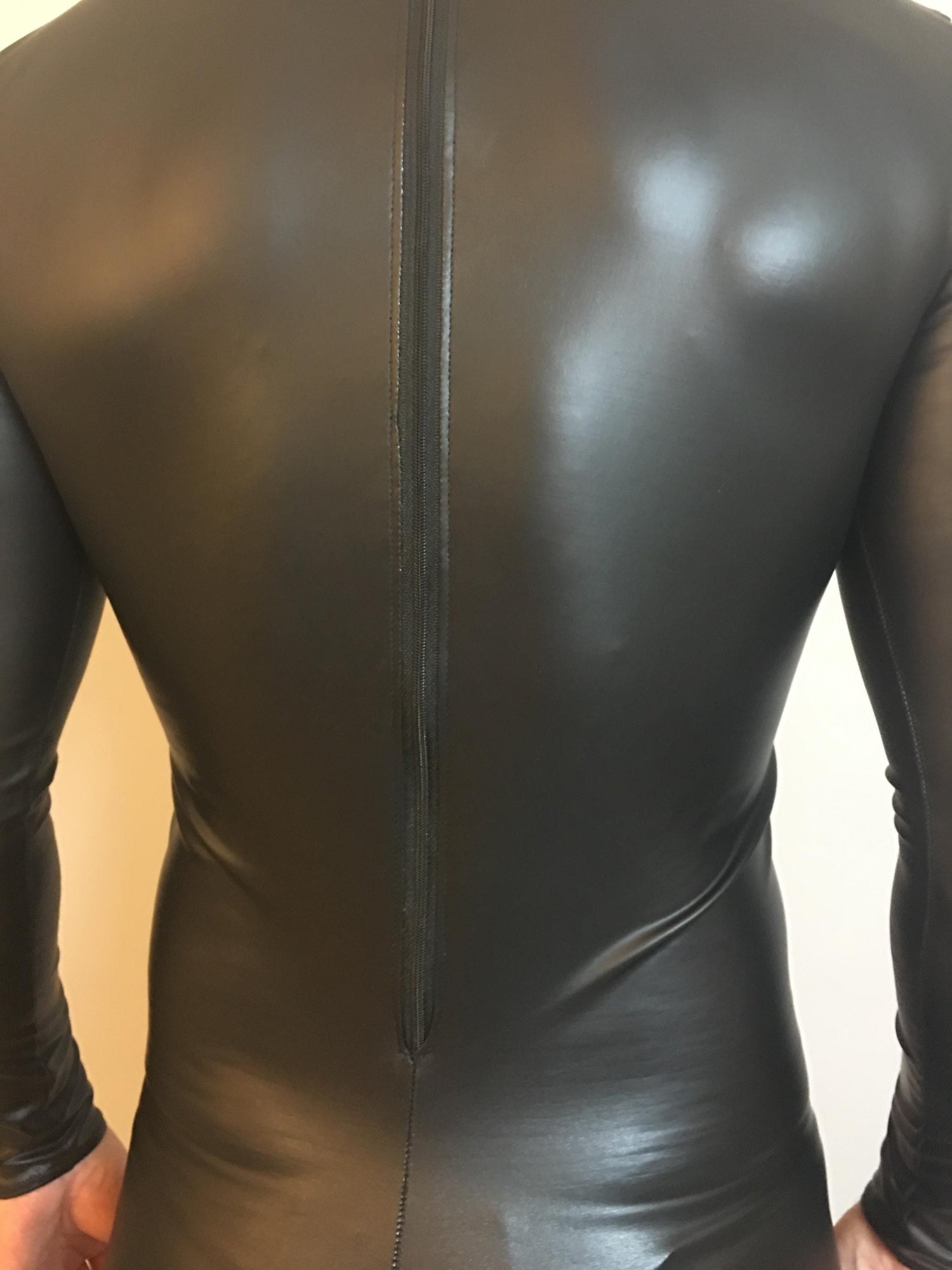 Black jumpsuit for man. Costume for circus performers, dancers, festivals, cosplay.