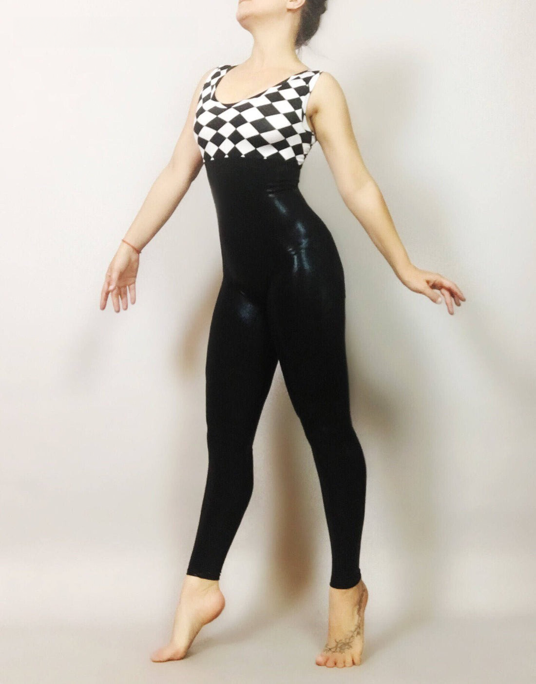 Circus Theme Fashion, High Waisted Catsuit, Bodysuit Costume, Woman Outfit, Jumpsuit, Dancer, Leotard, Gym, Yoga, Lycra