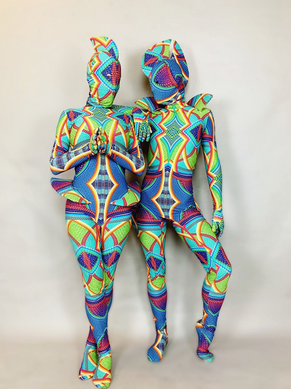 Under the Sea Outfit, Fantasy Creature, Cosplay Women or Men, Zentai Fashion, Exotic Dance Wear, Circus Costume