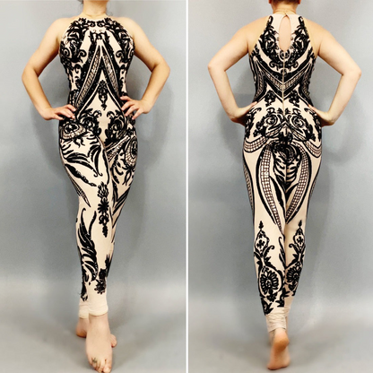 Sequins Jumpsuit, Beautiful Custom Made Catsuit, Trending Now, Exotic Dancewear