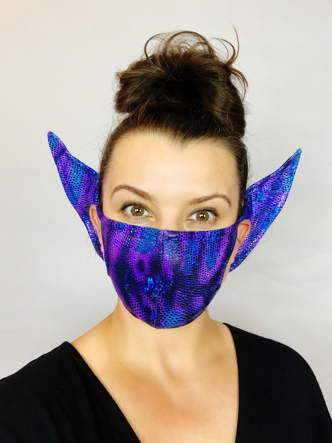 Elf Ears Face Mask for All Ages, Beautiful Baby Yoda Costume, Reusable Elf Mask, Mandalorian Baby Yoda