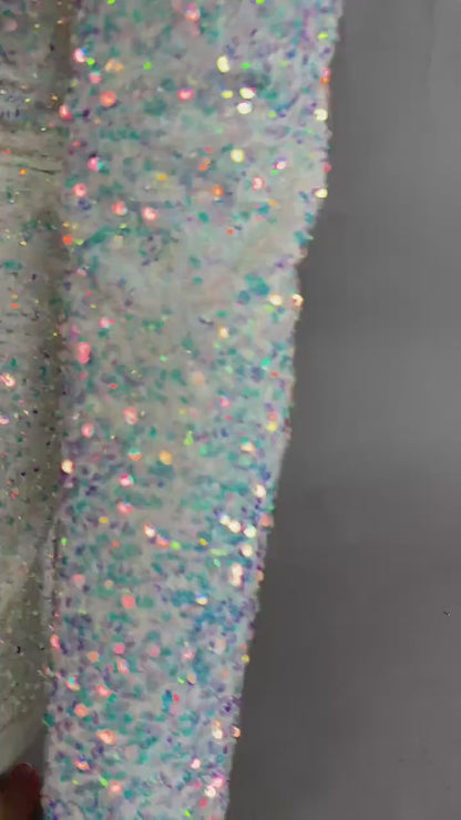 Swan Sparkly Jumpsuit, trending now, exotic dance wear, disco catsuit, bridal bodysuit