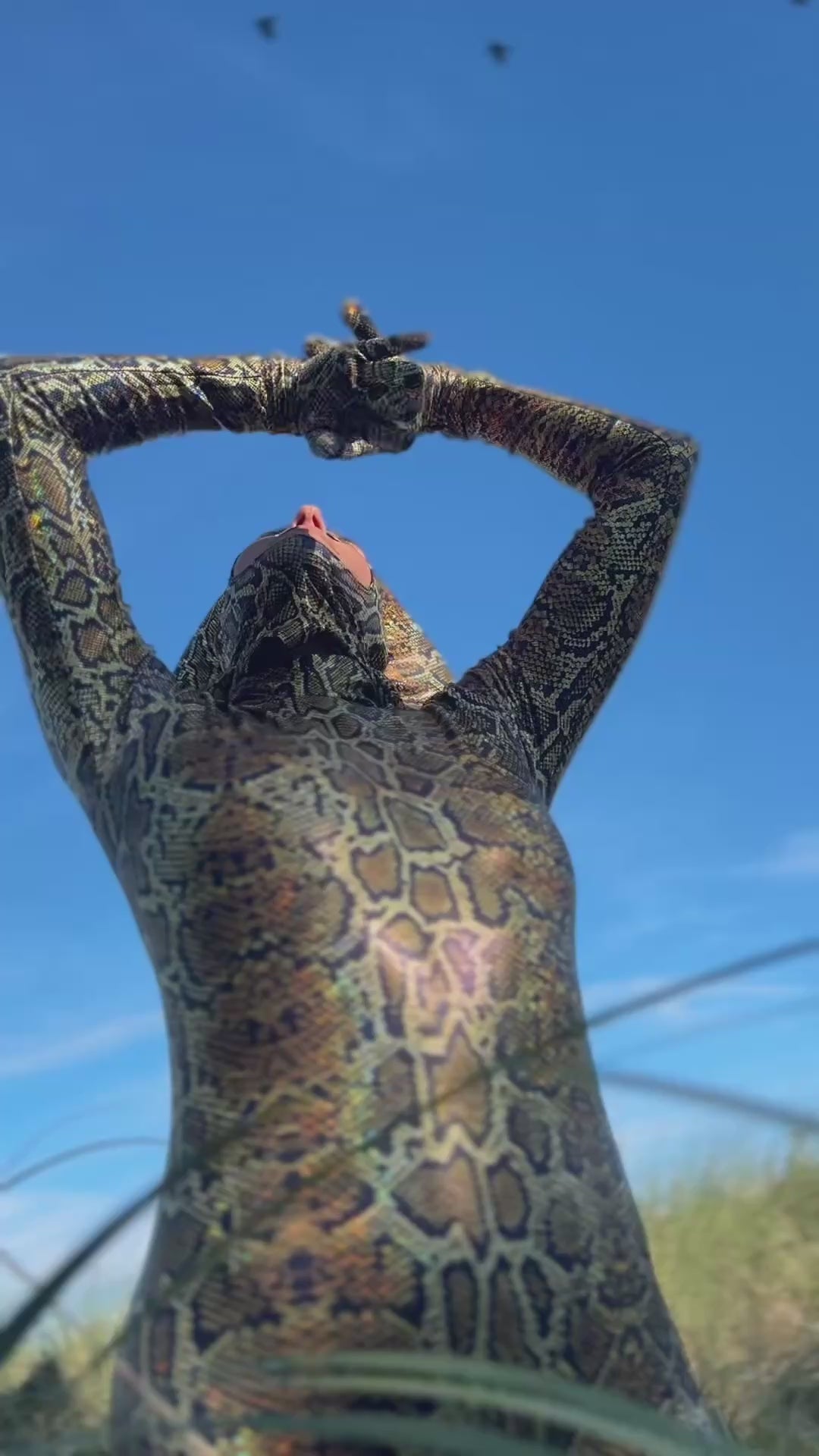 Green Cobra Costume, Snake Print Catsuit, Serpent Cosplay, Contortionist Outfit, Dance Unitard, Headdress, Custom Made