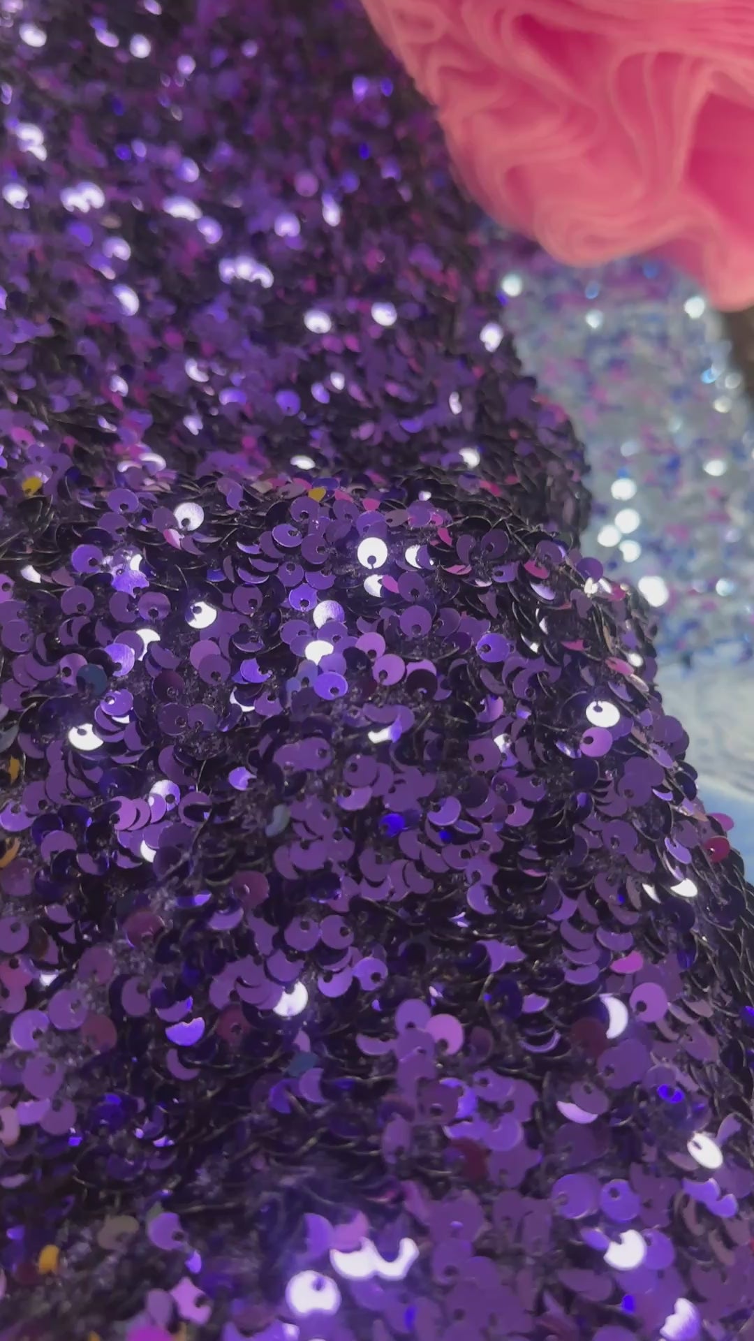 Black Sequin Leotard with Cascading Half Skirt