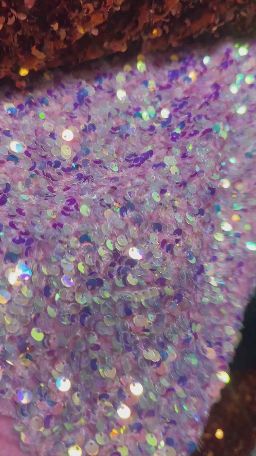 Black Sequin Leotard with Cascading Half Skirt