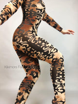 Sheer Catsuit, Gymnastic unitard, Circus costume, Bodysuit for woman, exotic dance wear, Aerialist gift.