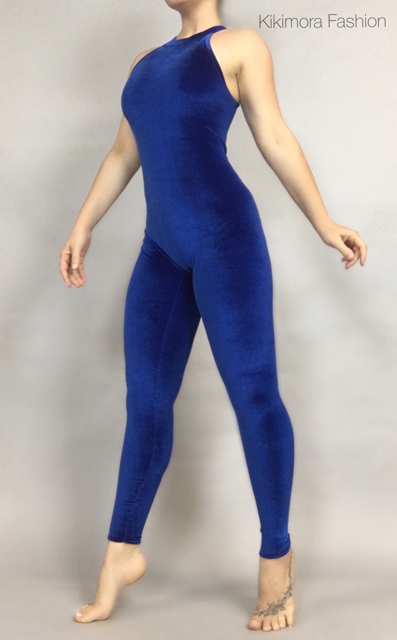 Velvet bodysuit for woman, Catsuit Costume for gymnasts, dancers and fitness performers.