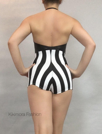 Bodysuit for Women or Men, Custom Made in Usa, Circus Themed Party, Circus Clown, Exotic Dancewear