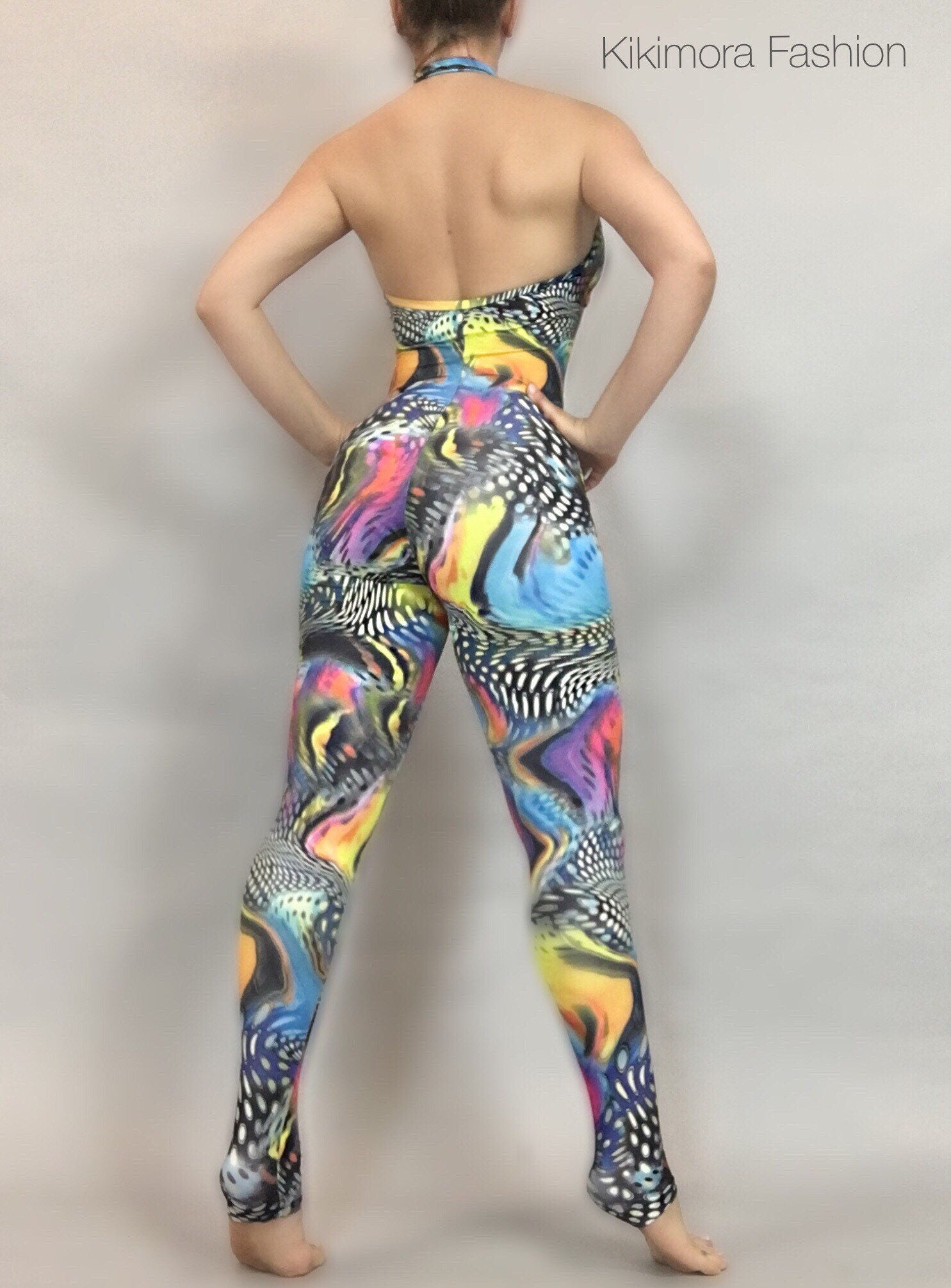 Exotic Dancewear, Beautiful Bodysuit Costume, Open Back Catsuit, Rave Bodysuit, Trending Now