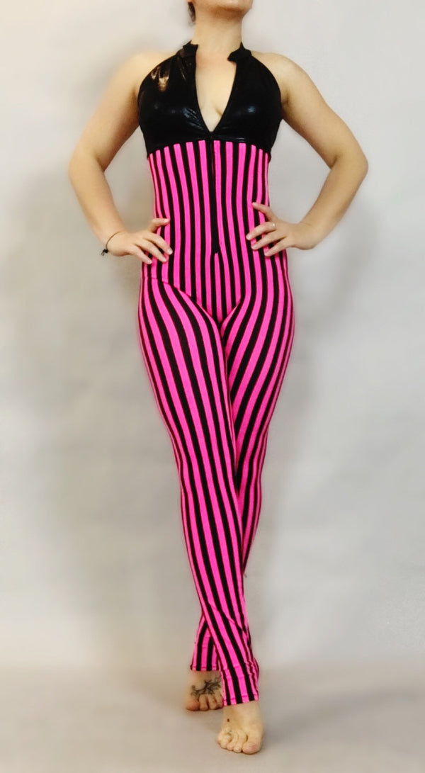 Circus Style Catsuit, Bodysuit for Women, Open Back, Aerialist Gifts, Dancewear, Party Outfit, Activewear