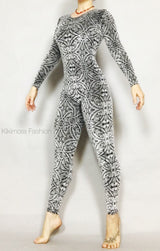 Crashed Velvet jumpsuit, catsuit for woman, Exotic dance wear,Beautiful costume for gymnastic circus performers.