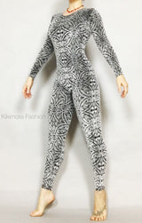 Crushed Velvet jumpsuit, catsuit for woman, Exotic dance wear, Beautiful costume for gymnastic circus performers.