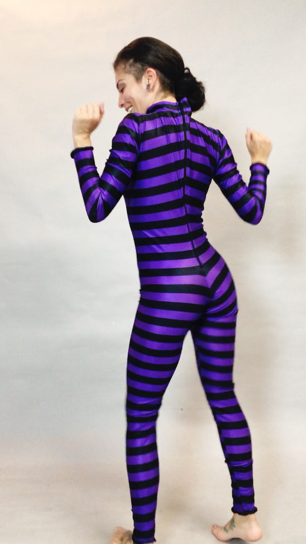 Cheshire Cat, Catsuit Bodysuit, Costume for Gymnasts, Dance and Circus Performance