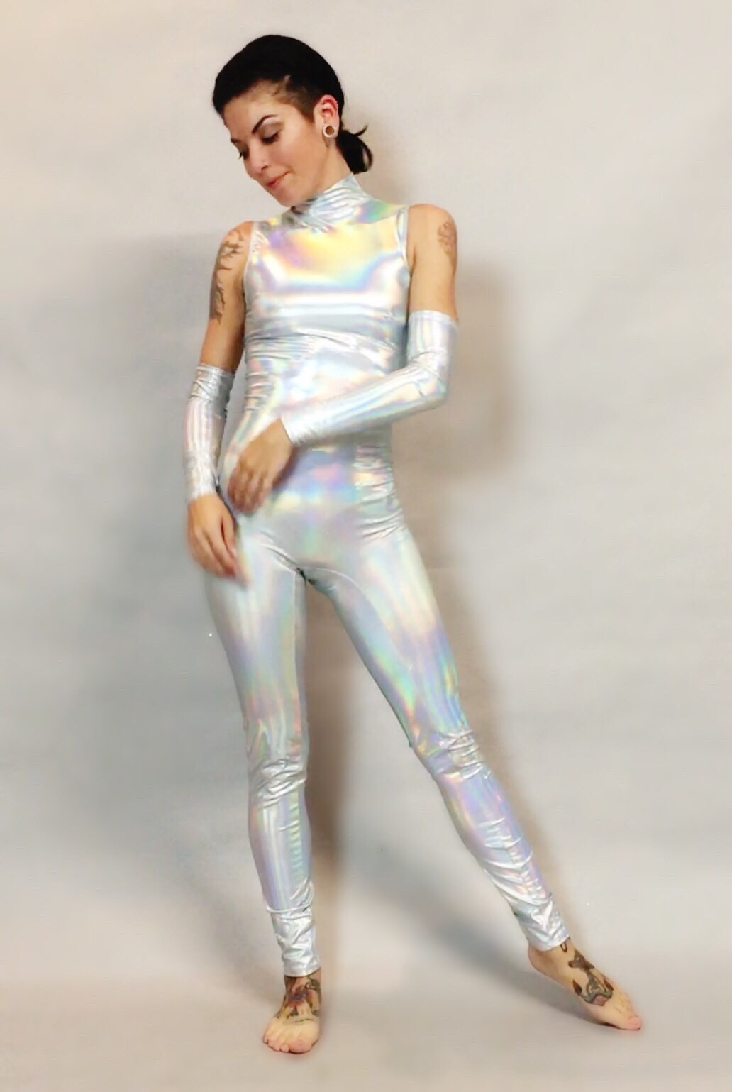 Robot Costume, Futuristic Clothing, Spandex Catsuit, Beautiful Dancewear, Gymnastic Jumpsuit, Custom Bodysuit