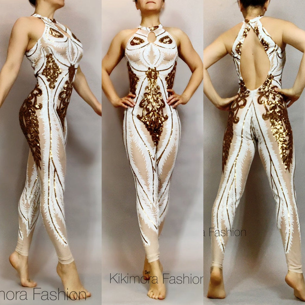Hologram Spandex jumpsuit, bodysuit for woman or man, custom made, act –  Kikimora Fashion Store