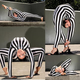 Striped jumpsuit, Bodysuit for woman or man, Beautiful exotic dance wear, circus outfit, made in USA