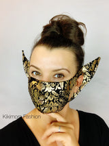 Elf ears face mask for all ages, Beautiful Baby yoda costume, Reusable elf mask, Mandalorian baby yoda.