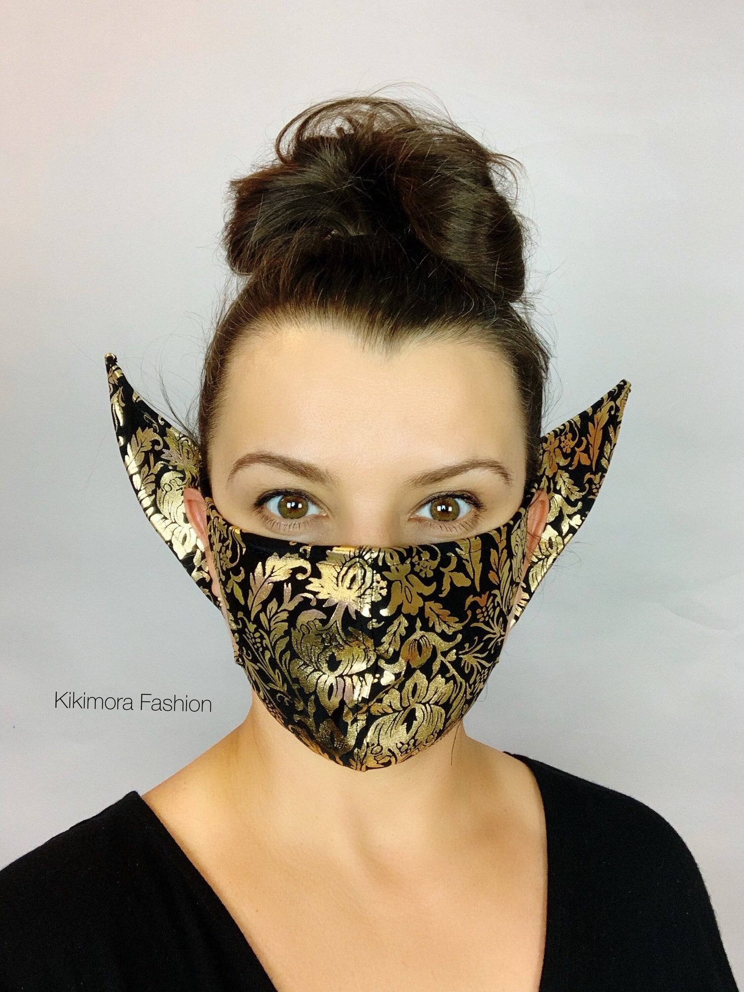 Elf Ears Face Mask for All Ages, Beautiful Baby Yoda Costume, Reusable Elf Mask, Mandalorian Baby Yoda