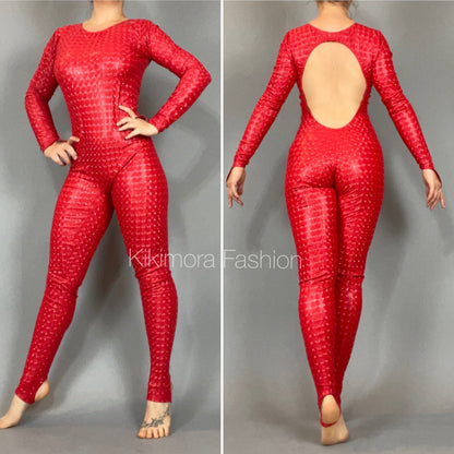 Bodysuit for Women, Gymnastic Costume, Dancewear, Like Latex, Made in Usa, Made by Measure, Aerialist Gifts, Dance Teacher Gift