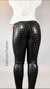 Hot Leggings, leather pants woman or man, fFuturistic clothing, like latex, party leggings, club wear.Dress pants