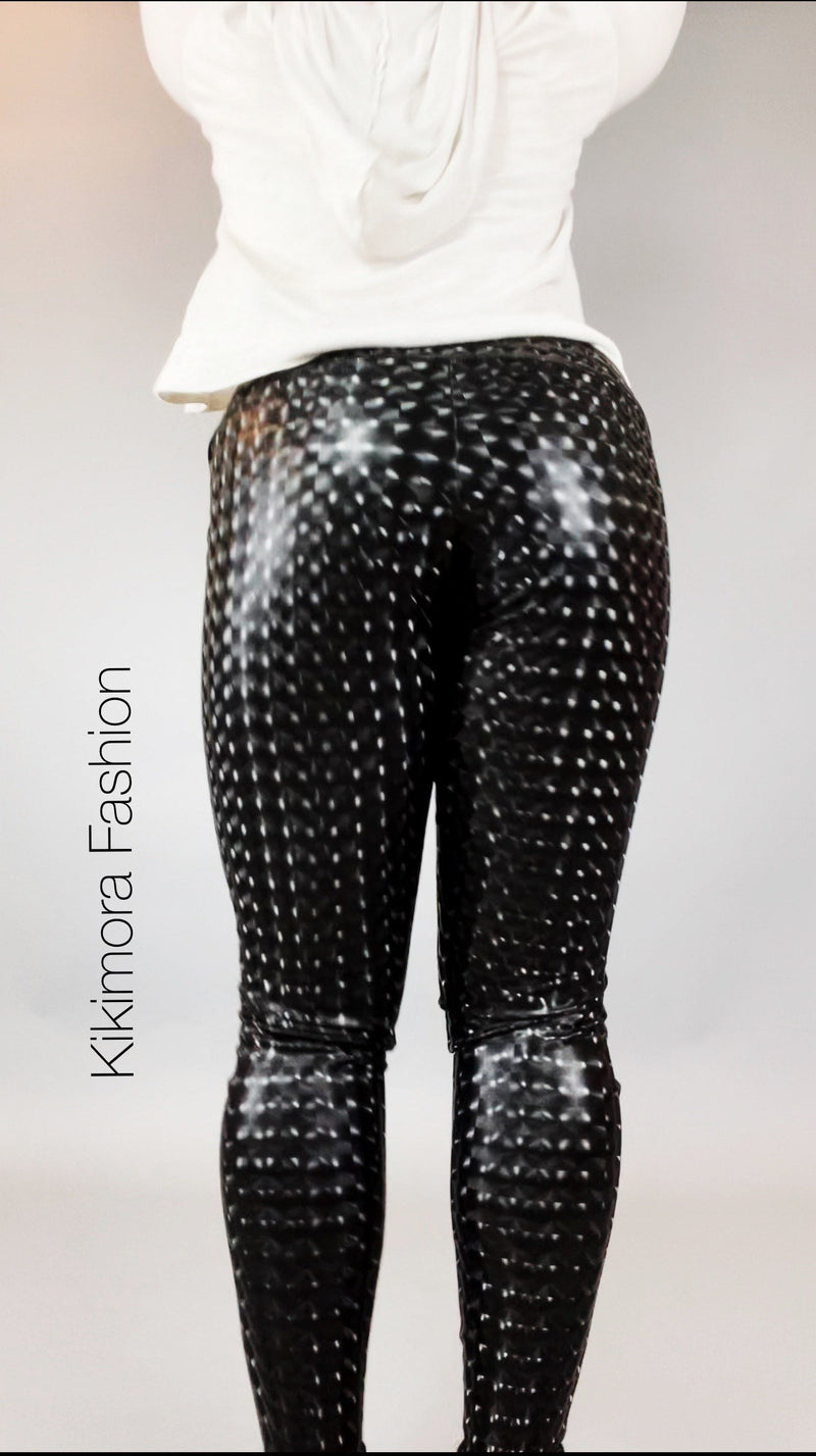 Hot Leggings, leather pants woman or man, Futuristic clothing, like latex, party leggings, club wear.Dress pants