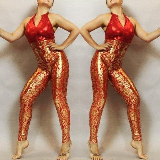 Spandex catsuit, beautiful Open back, Bodysuit for Woman or man, Good for gymnastics party, Dance, Gift for her.