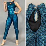Mermaid Catsuit, Contortion Costume, Exotic Dancewear, Spandex Bodysuit, Trending Now