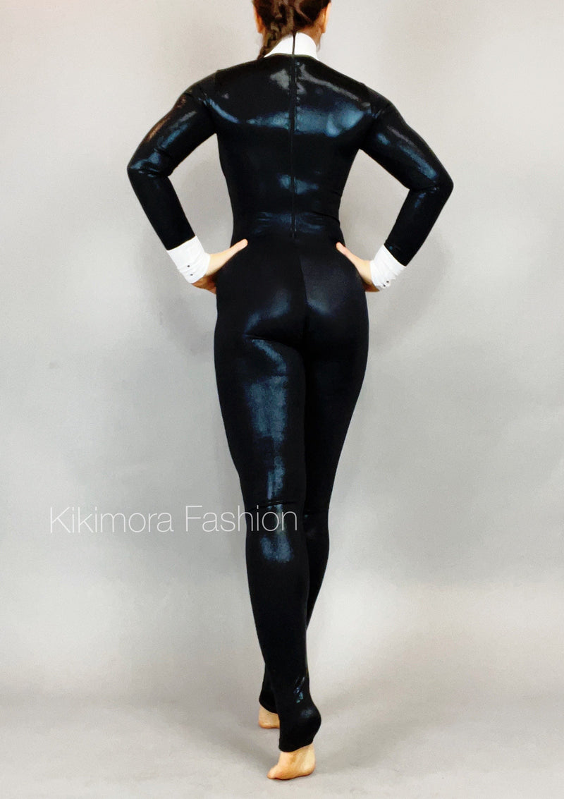 Black Spandex Catsuit Costume for Women