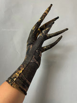 Long fingers gloves, creepy gloves, Beautiful costume gloves, Fantastic cosplay accessory, trending now