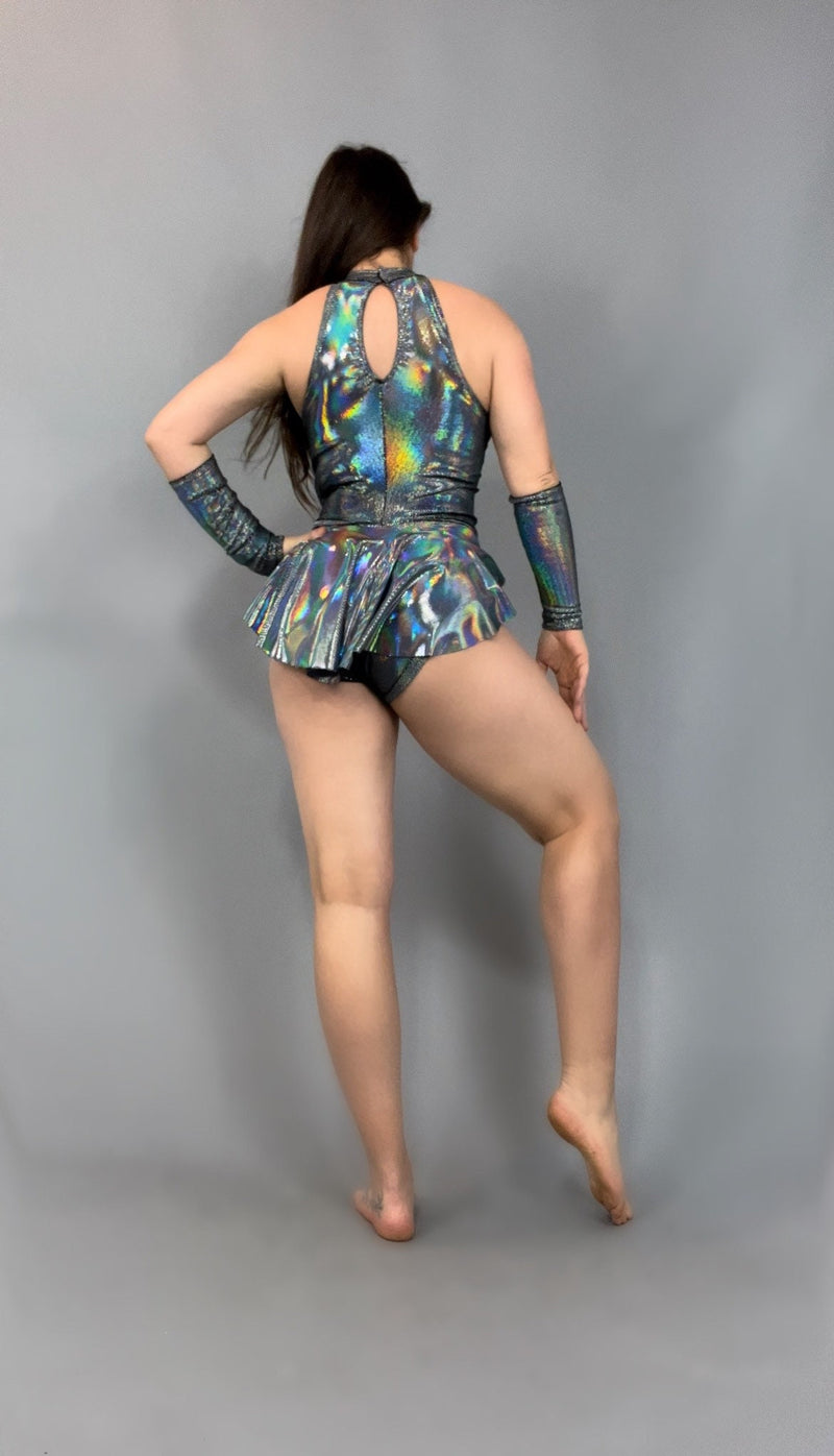 Showgirl Costume, Elegant Leotard, Futuristic Clothing, Party Outfit,Trending now.
