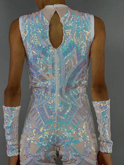 Unicorn Jumpsuit, Beautiful Exotic Dancewear, Wedding Jumpsuit, Gymnastic Bodysuit, Trending Now