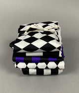 High Fashion Fabric, Upcycle fabric, 4 way stretch, trending now, beautiful black and white, blacklight reactive.