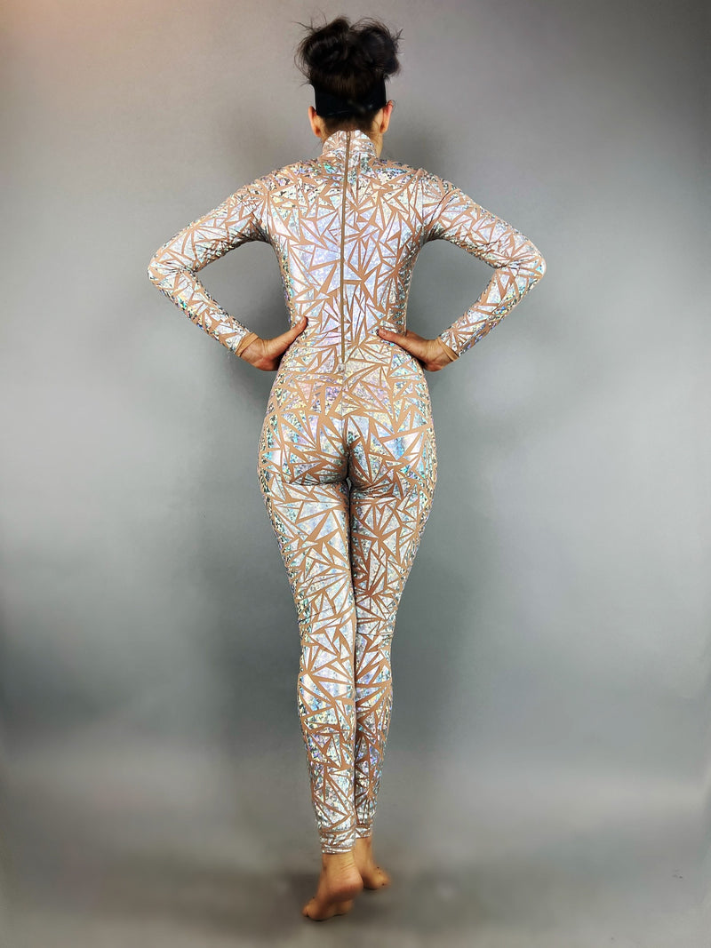 Sheer Bodysuit, Beautiful Lace Catsuit, Trending Now, Exotic Dance Wear. 