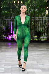 UV protective clothing, Snake print Jumpsuit, water sports, exotic dance wear. Trending now