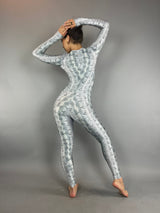 Snake Print Jumpsuit for Water Sport, Swimsuit, Yoga Fashion, Dance Costume, Trending Now