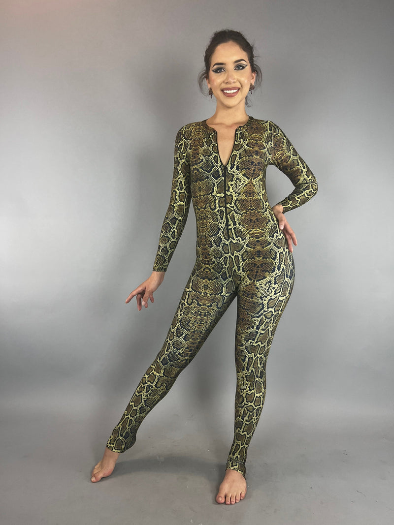 Beautiful Snake catsuit, waterSports wear, yoga clothes, trending now, festival fashion, swimsuits, UV protective.