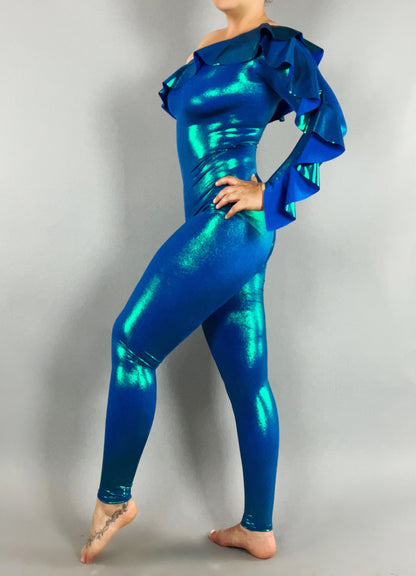 Deep Ocean, Exotic Dance Costume, Gymnastic Unitard, Trending Now