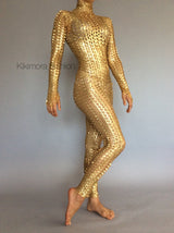 Robot costume, Futuristic clothing, Alien costume,  Bodysuit for woman or man. Perfect Dance wear, Circus unitard Made in USA