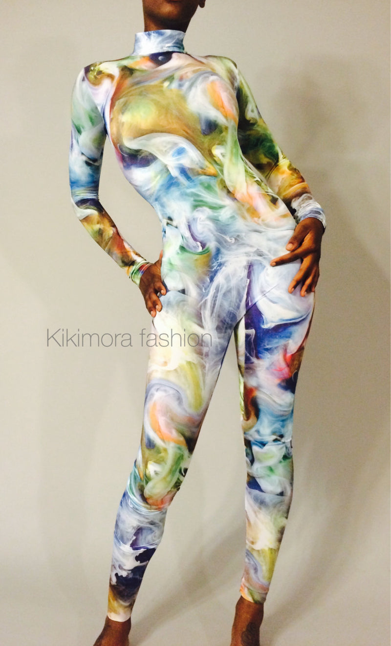 Yoga Catsuit, Jumpsuit for Dancers, Circus Costume, Aerialist Gift, Activewear for Women or Men, Made in USA