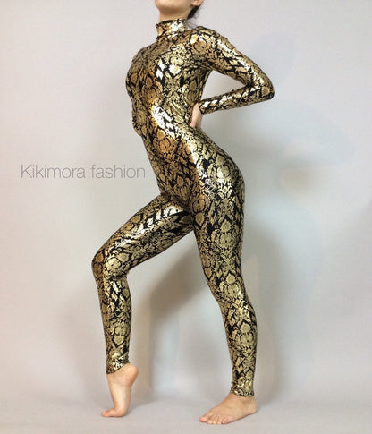 Catwoman, Bodysuit Costume, Exotic Dancewear, Beautiful Spandex Catsuit, Party Outfit