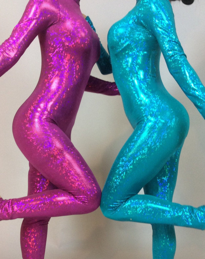 Hologram Spandex jumpsuit, bodysuit for woman or man, custom made, active  wear, dance wear.Costumes for circus performer.