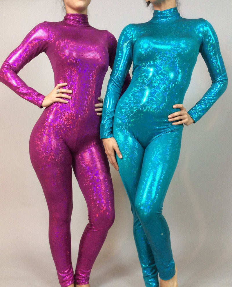 Hologram Spandex Jumpsuit, Bodysuit for Women or Men, Custom Made, Activewear, Dancewear, Costumes for Circus Performers